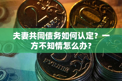 济南夫妻共同债务如何认定？一方不知情怎么办？