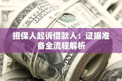 济南担保人起诉借款人：证据准备全流程解析