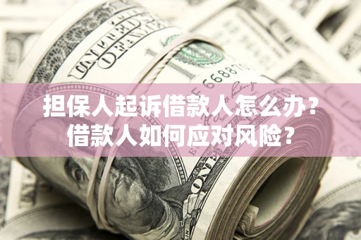 济南担保人起诉借款人怎么办？借款人如何应对风险？