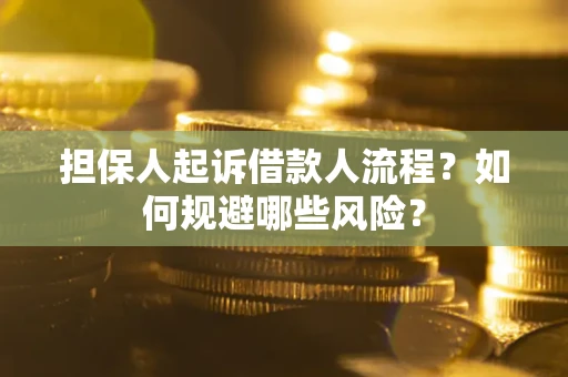 济南担保人起诉借款人流程？如何规避哪些风险？